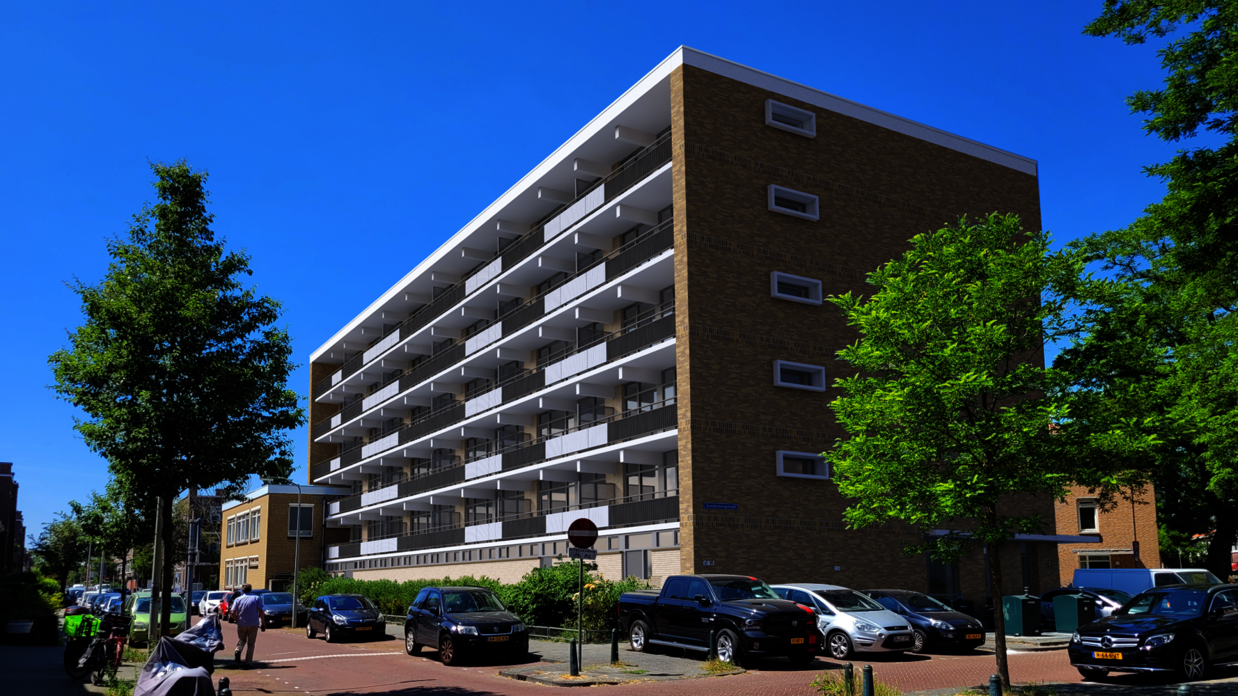 Impressie van Soesterbergstraat in Den Haag na renovatie