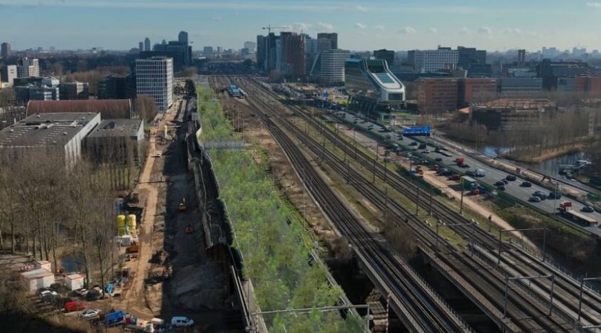 Afbeelding van bos op de A10