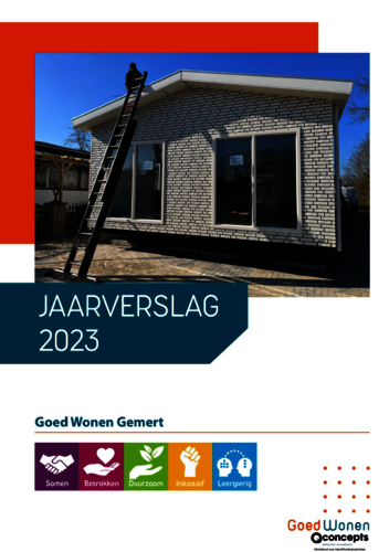 Voorkant van het jaarverslag 2023.
