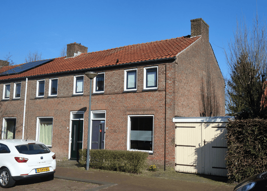 FOto van de hoekwoning van Wioleta.