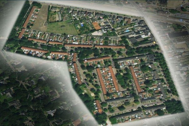 Overzichtsfoto Militaire wijk Rijen-Zuid