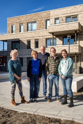De bewonersgroep voor het nieuwe wijkhuis
