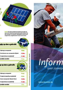 Flyer zonnepanelen