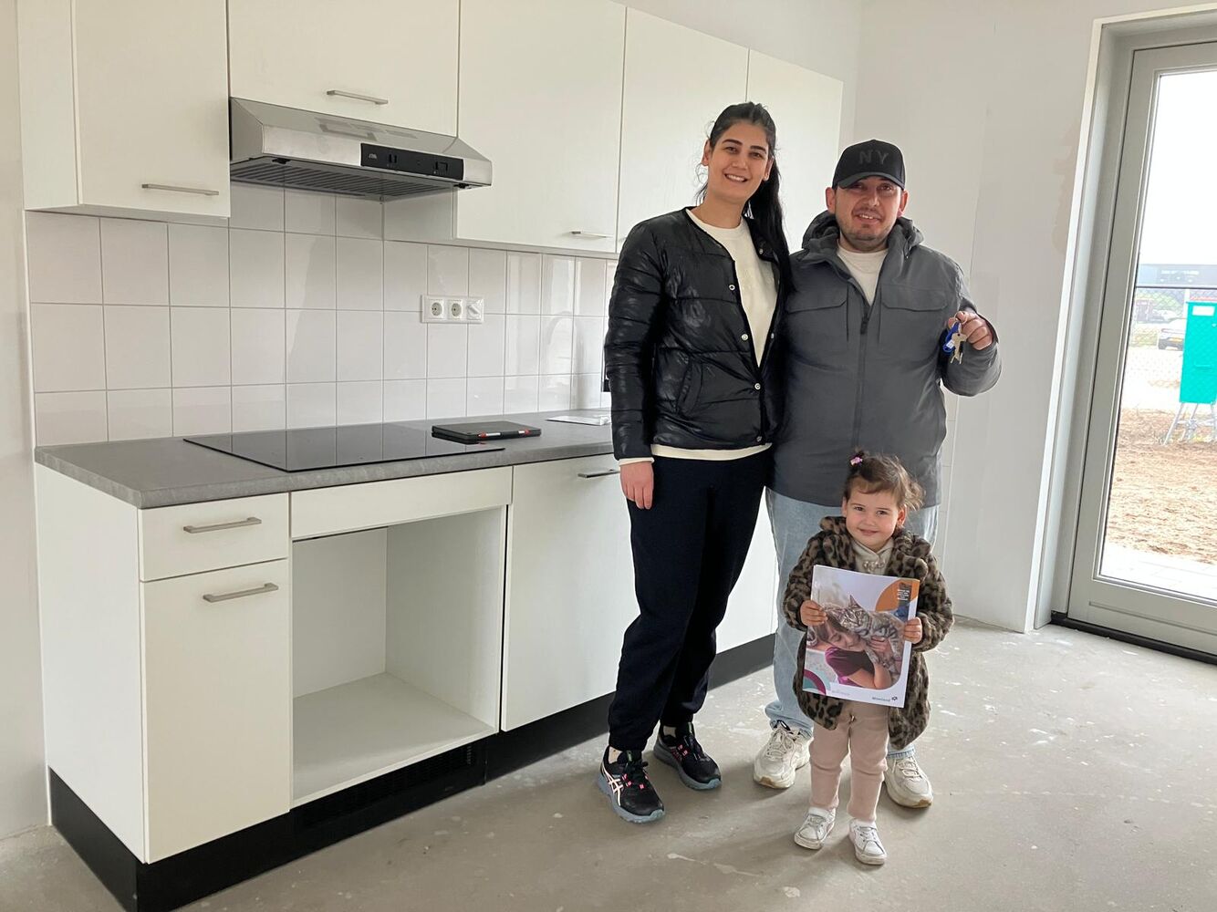 sleutel uitreiking nieuwbouwwoning in Nuland