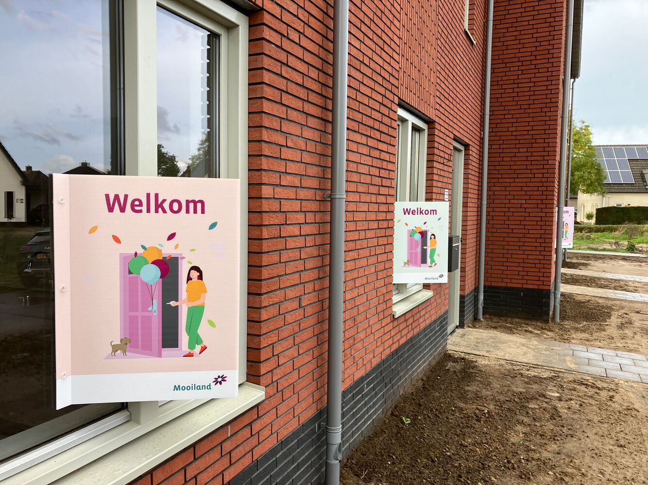 Nieuwbouwwoning Beugen met Welkombord