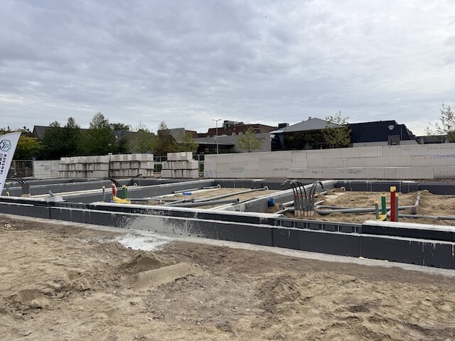 nieuwbouw in aanbouw
