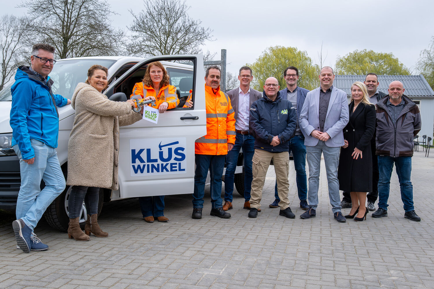 De Kluswinkel met medewerkers van OFW, gemeente Dronten en Werkontwikkelbedrijf Impact