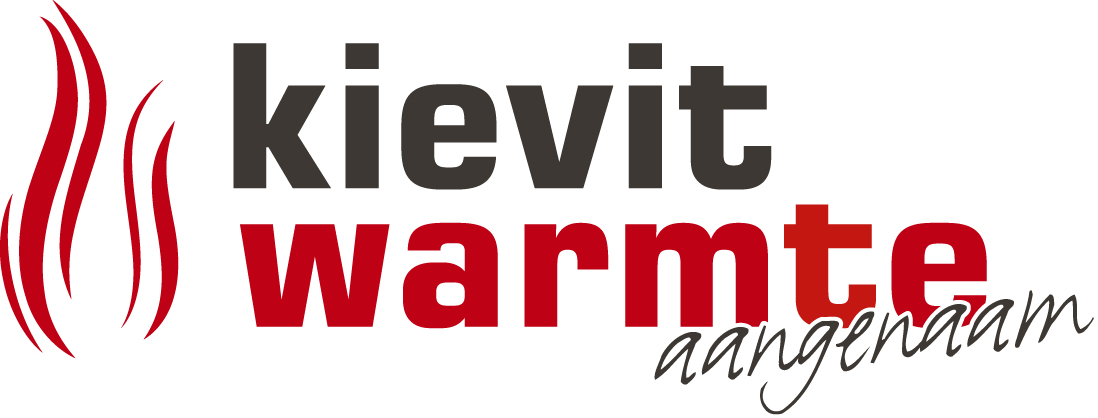Op het beeld is het logo van Kievit Warmte te zien.