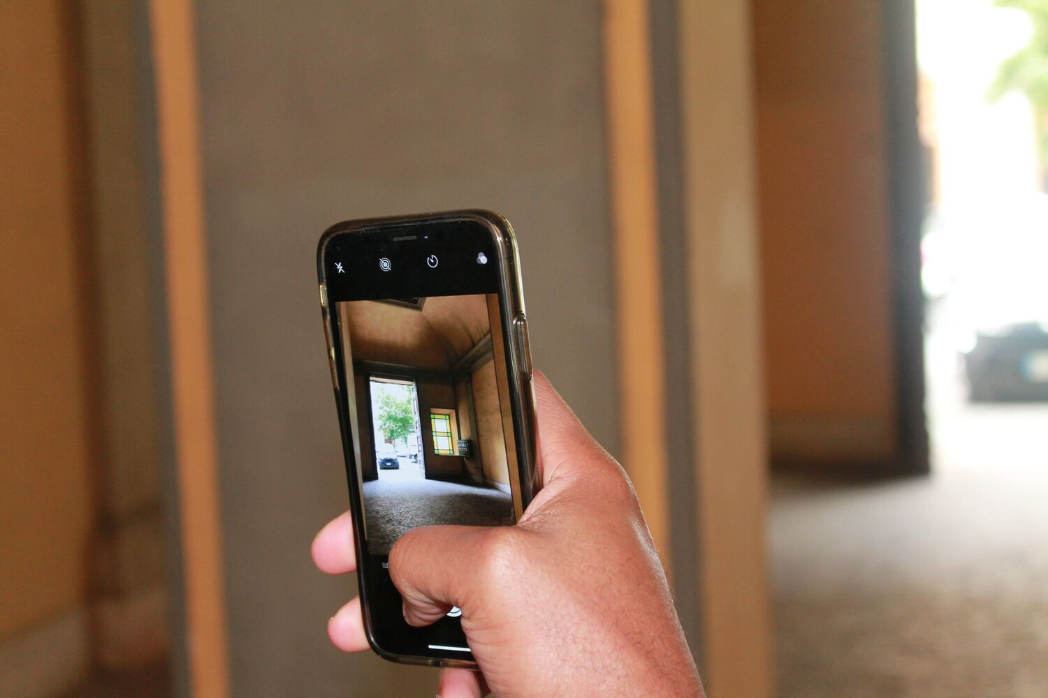 video opname in hand
