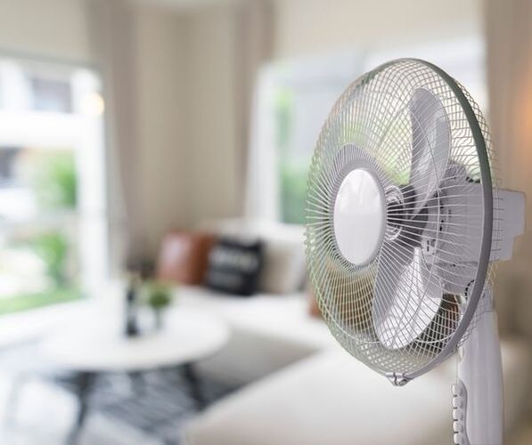 Een ventilator in huis