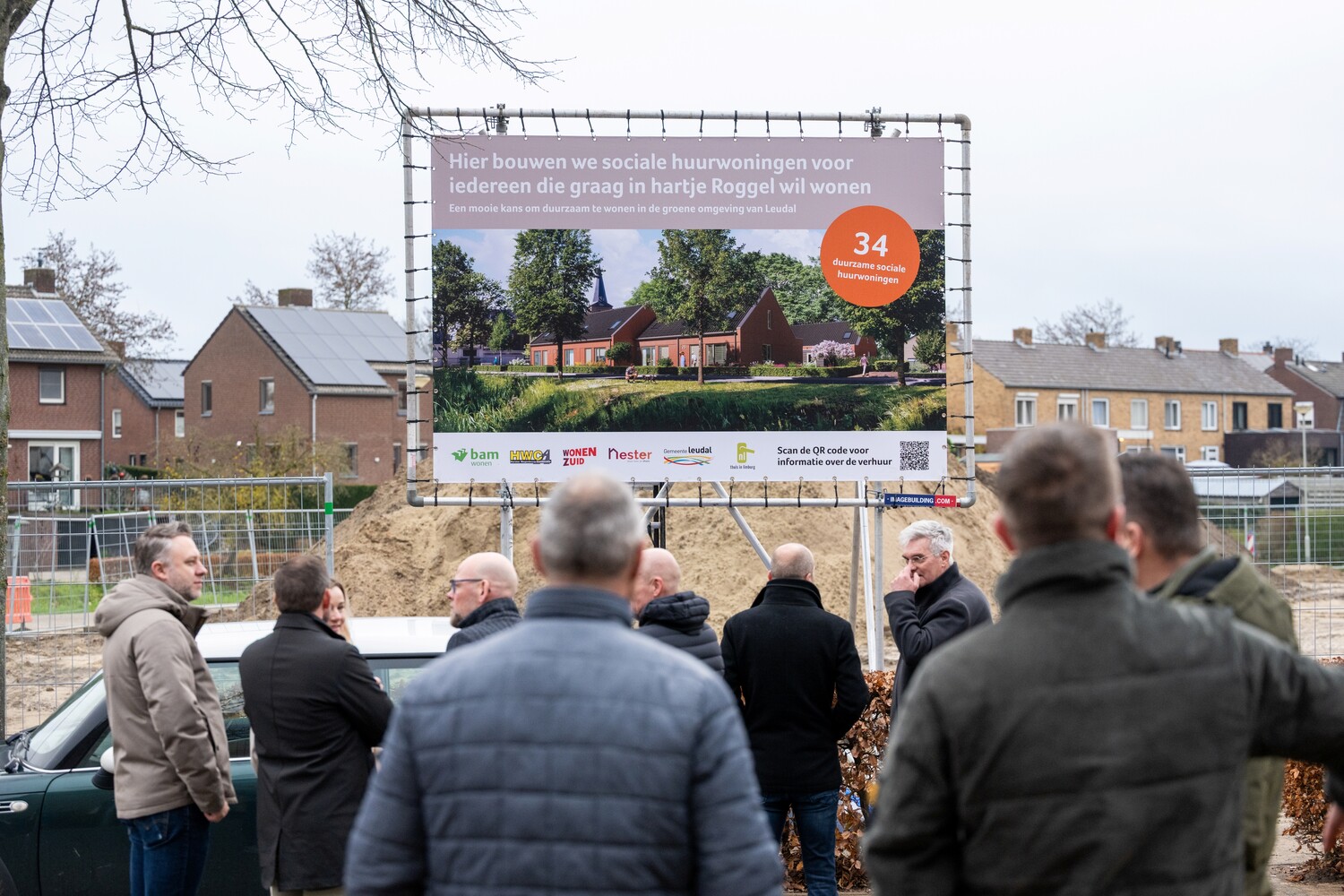 Foto onthulling bouwbord Roggel