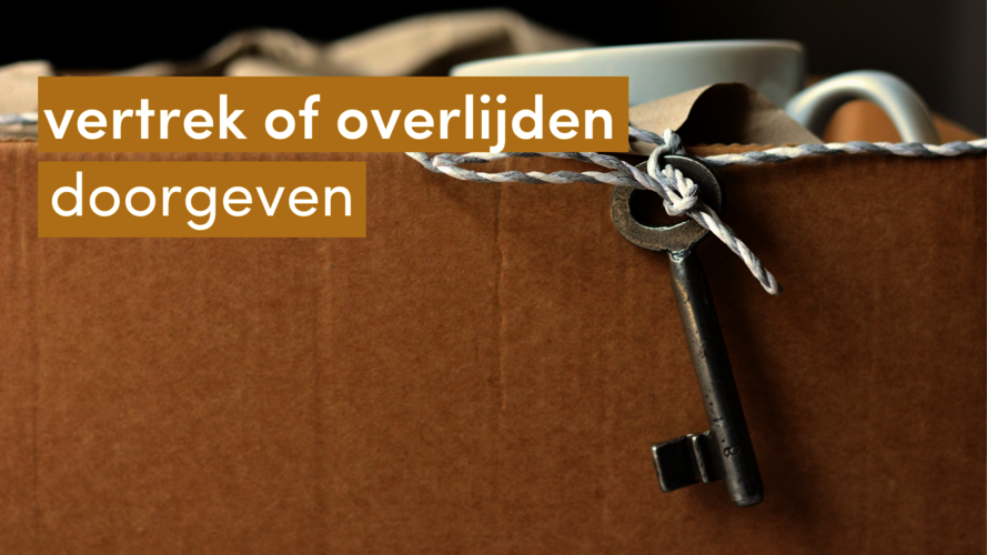 afbeelding vertrek of overlijden doorgeven