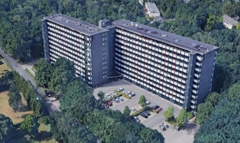 Satellietbeeld van de Postflat zoals die er begin 2025 uitziet
